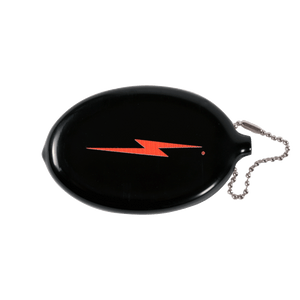 Lightning Bolt Coin Pouch Black  99AUNCAR001K00