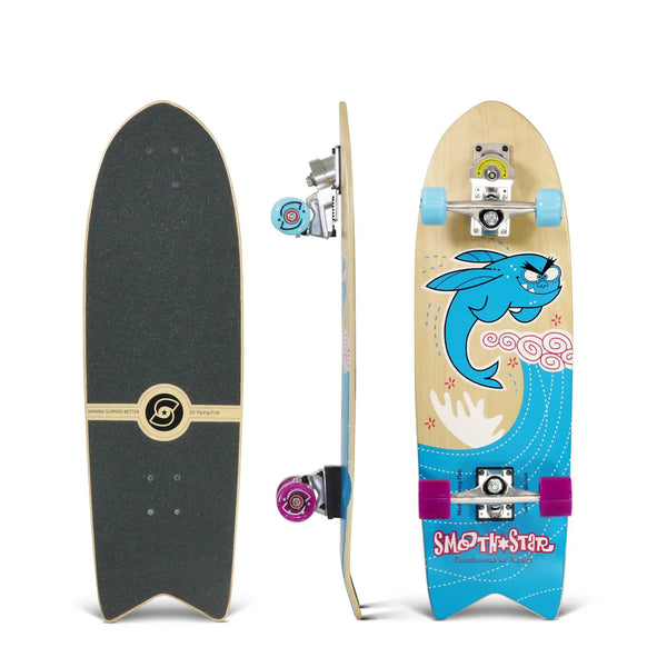 SmoothStar Surf skate 32″ Flying Fish Blue