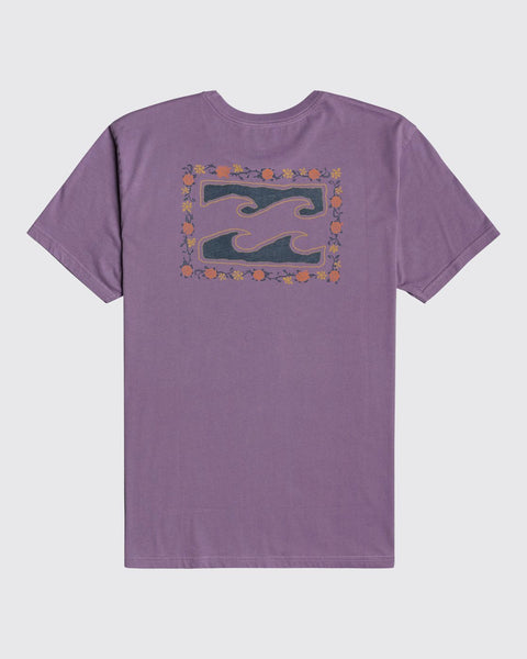 Billabong Crayon Wave T-Shirt for Men Purple Haze U1SS86BIF0