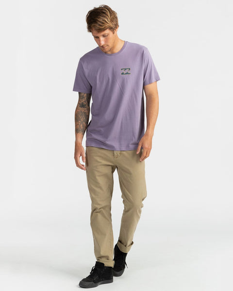 Billabong Crayon Wave T-Shirt for Men Purple Haze U1SS86BIF0