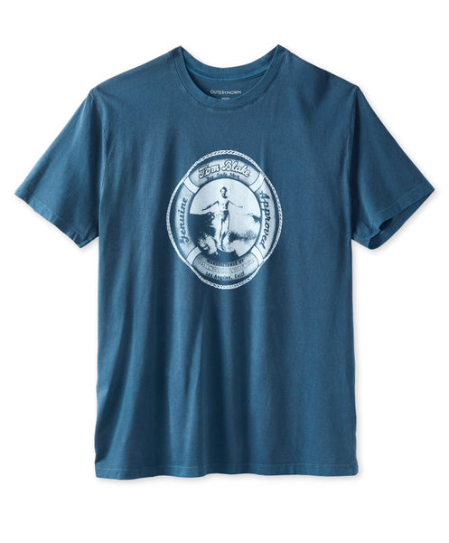 Outerknown Tom Blake Waterman Tee Ocean