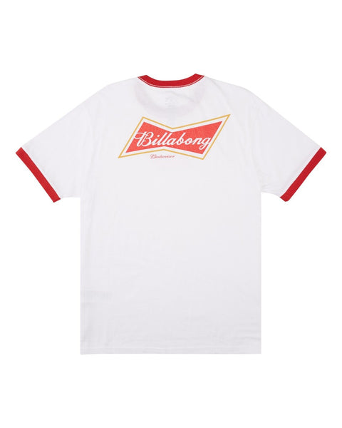 Billabong x Budweiser - Bud Bow Ringer Tee shirt White  Z1SS19