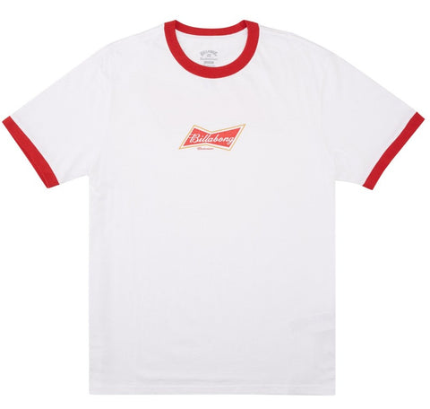 Billabong x Budweiser - Bud Bow Ringer Tee shirt White  Z1SS19